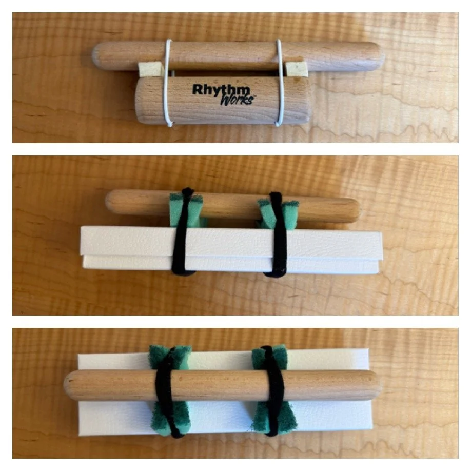 Adaptive clave holder for one-handed use