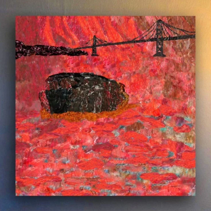 Passing the bridge - Rivers Act IV (dibond, 650 x 650 mm)