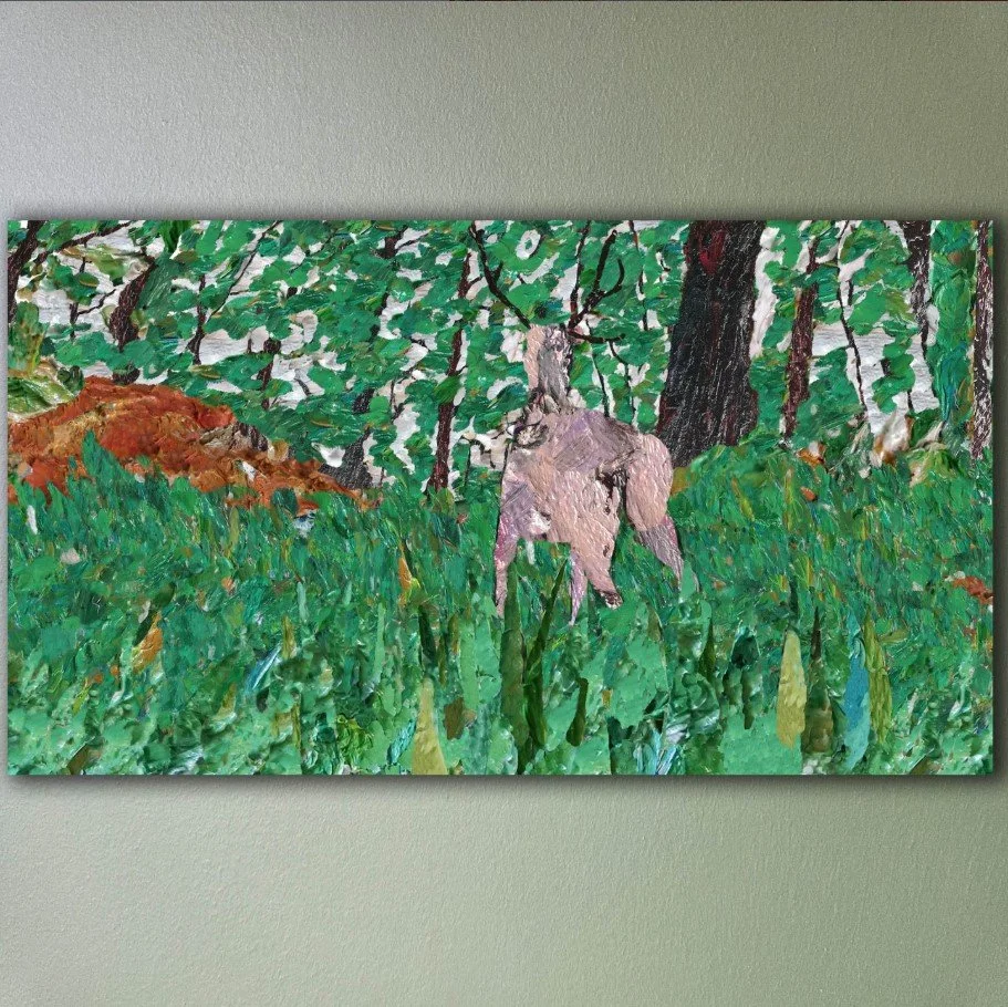 Deer Walking - Rivers Act II (dibond, 576 x 324 mm)