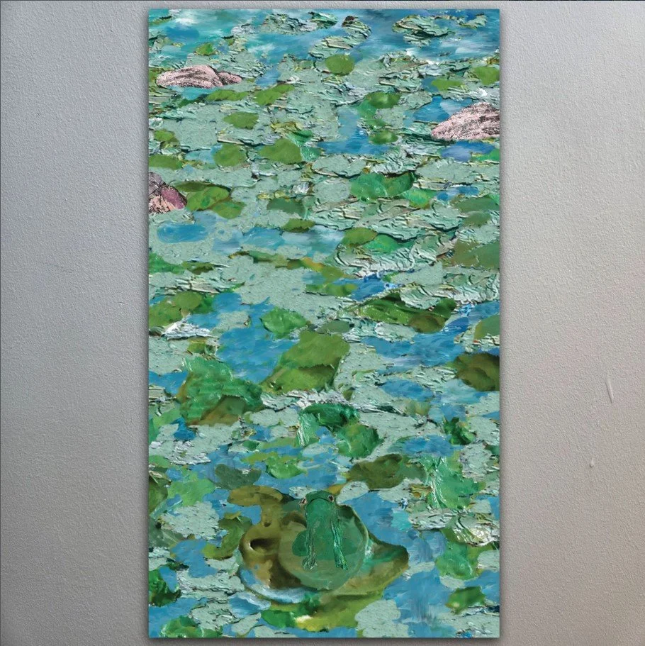 On the Water Lilies - Rivers Act II (dibond, 430 x 770 mm)