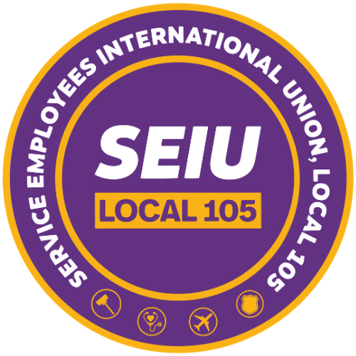 SEIU Local 105 logo services employees international union