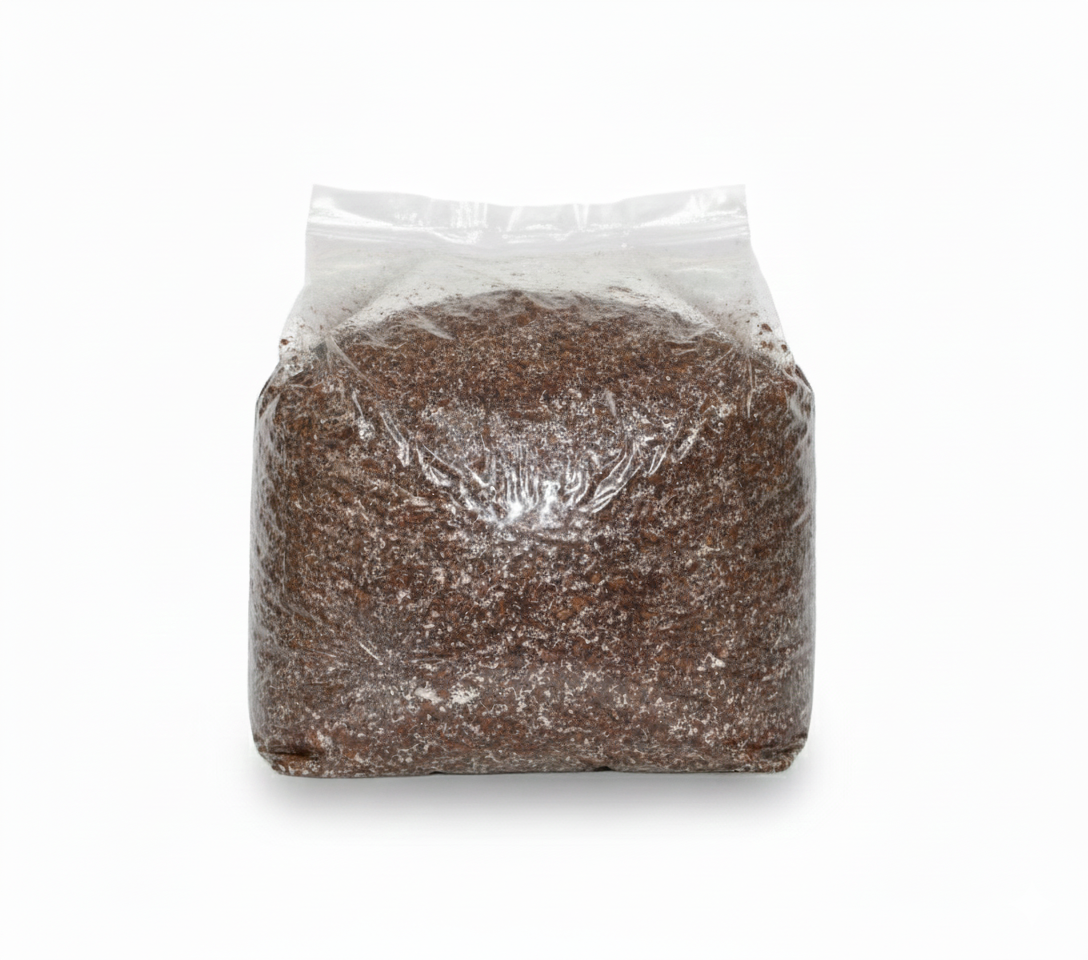 Hardwood Sawdust & Organic Wheat Bran 2kg (4.4lb) - Pressure Sterilised - Make Your Own Mushroom Growing Substrate Mix