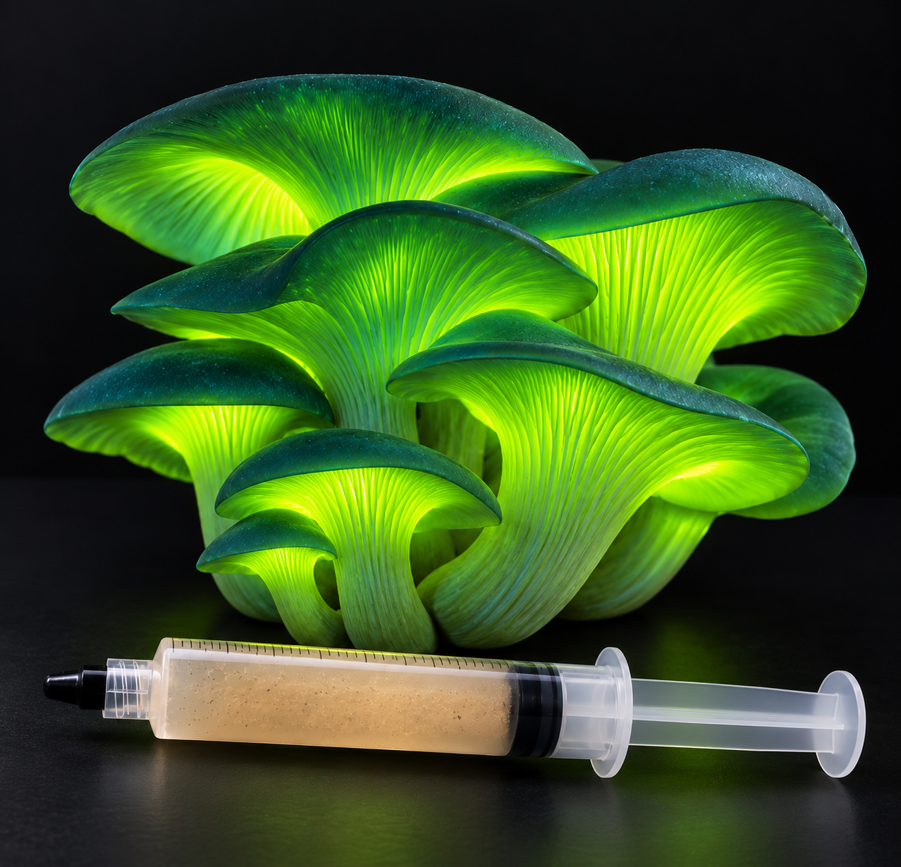 Bioluminescent Mushrooms and Syringe.png