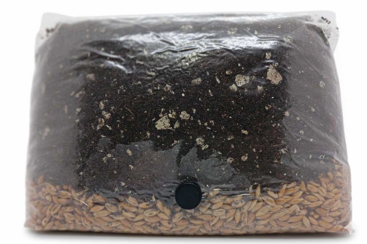 Mushroom Grow Bag - Coco Coir/Vermiculite/Gypsum (CVG)