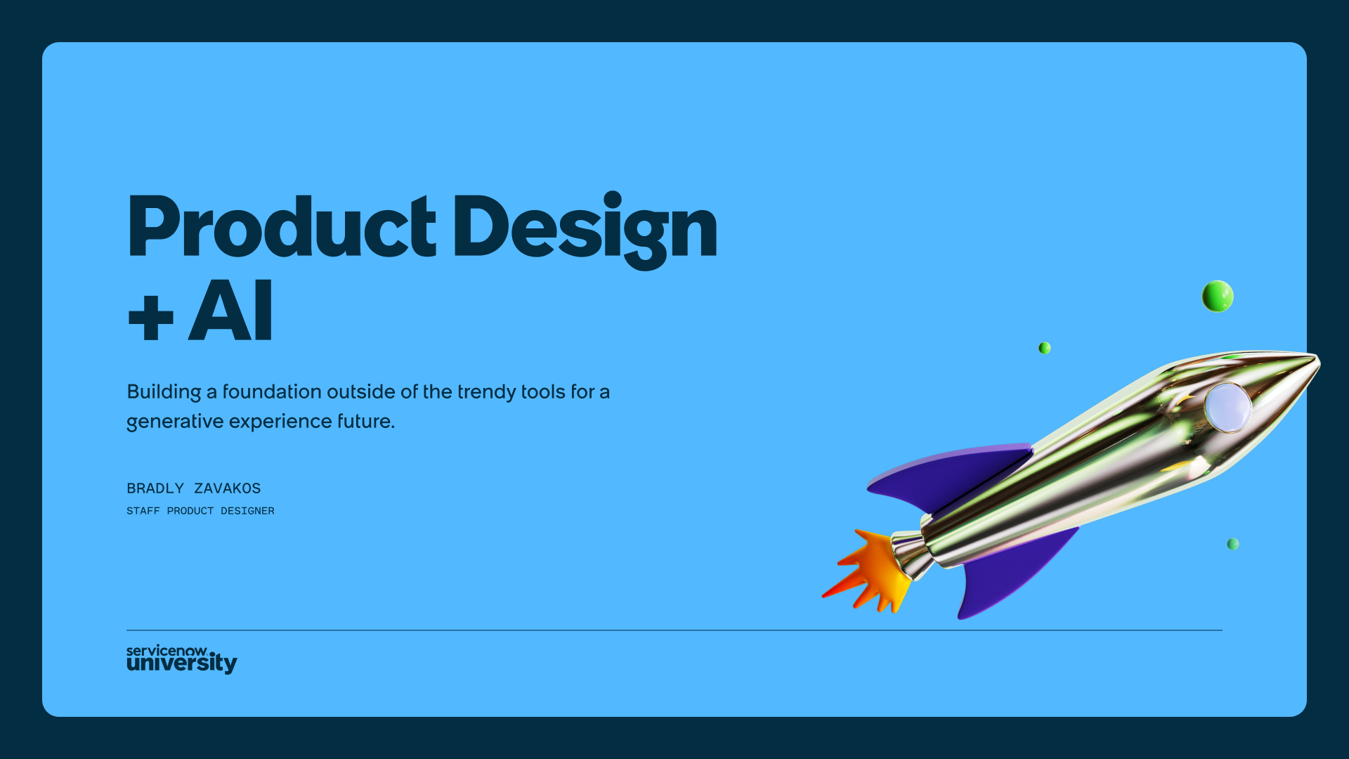 Talk: Product Design + AI Fundamentals