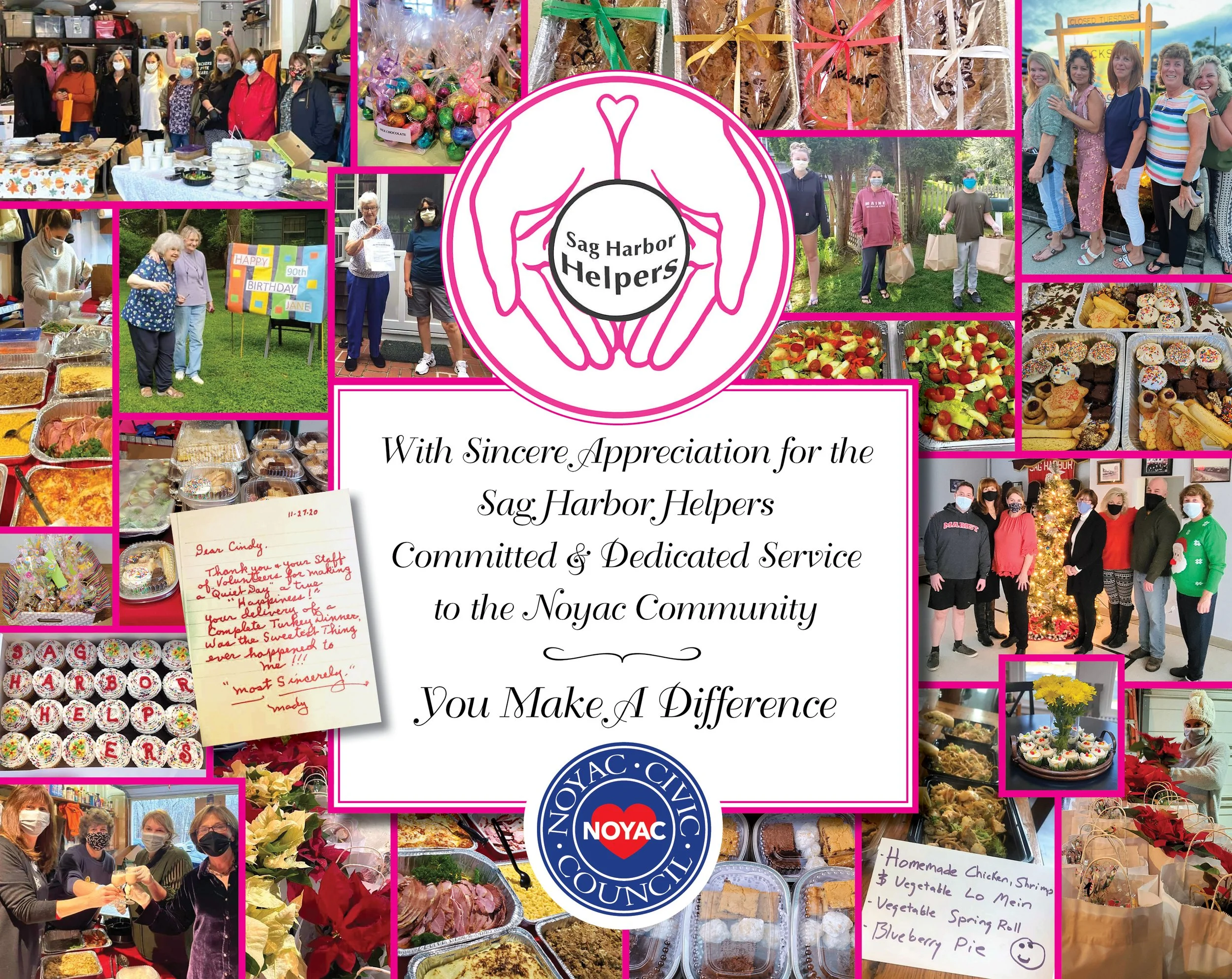 Sag Harbor Helpers, appreciation award from the Noyac Civic Council.