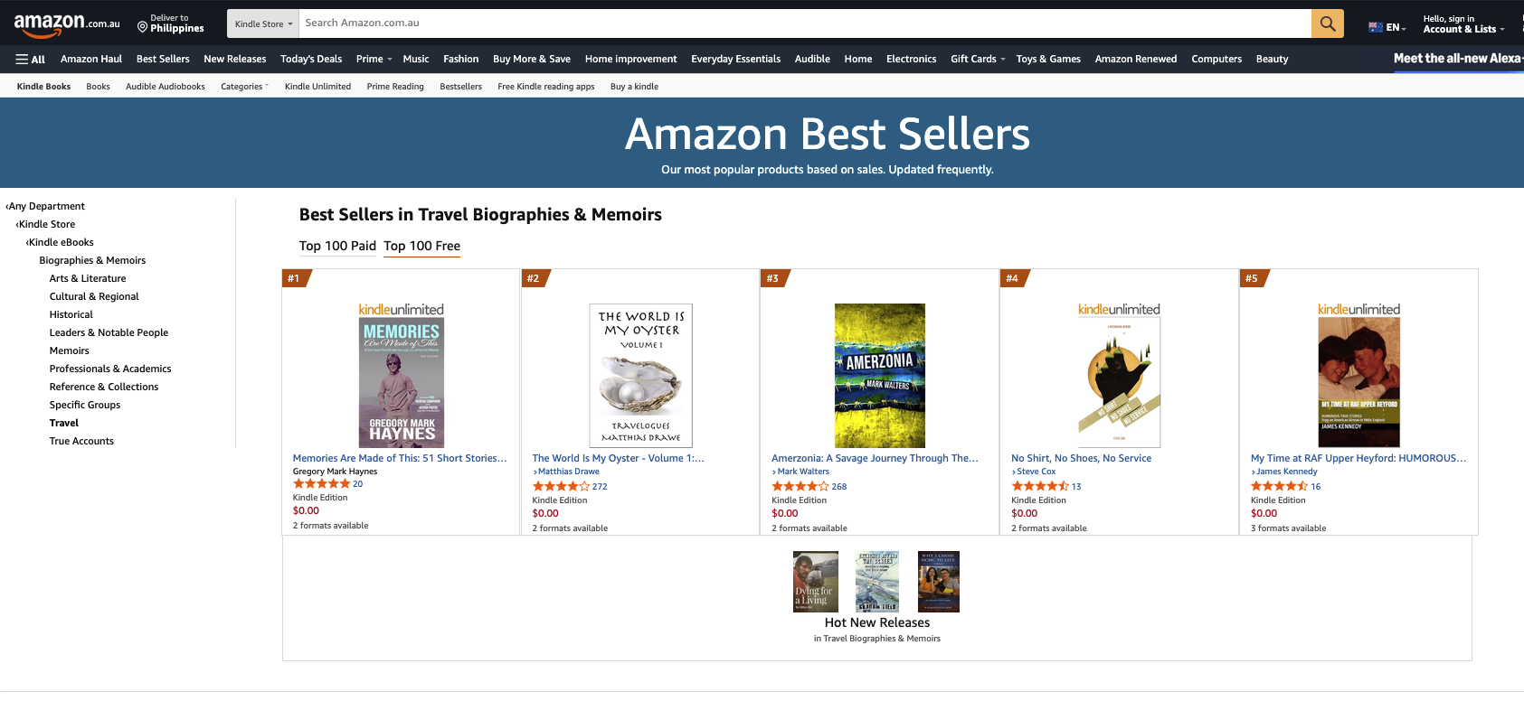 Aus #1 in Travel Biographies & Memoirs.png