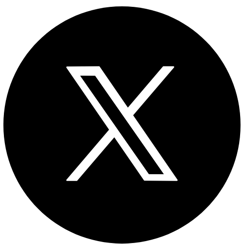 A black background with a white stylized 'X' logo.