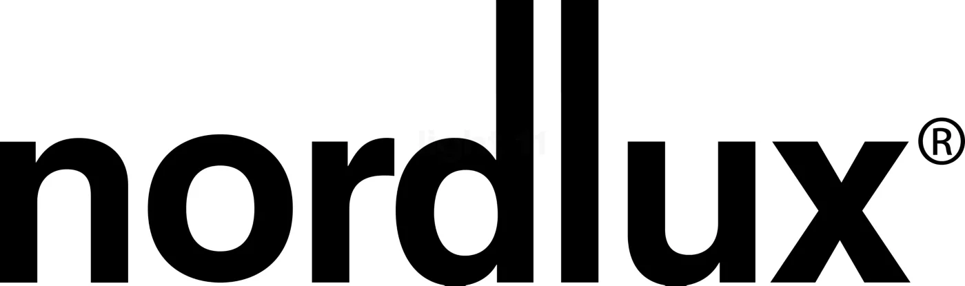 Close-up of the word 'nordlux' in black lowercase letters on a white background.