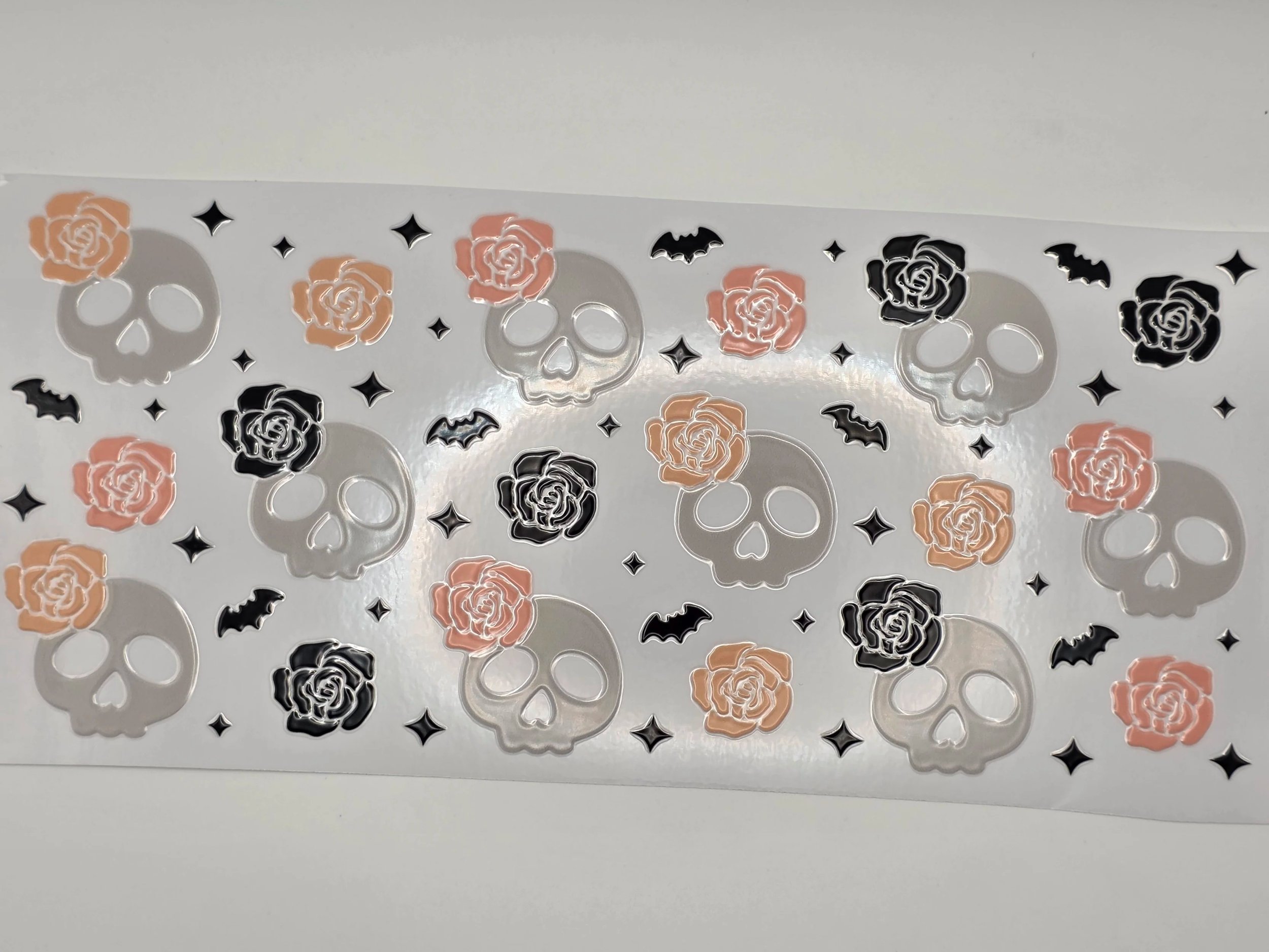 59- Pink Roses, Skulls & Bats