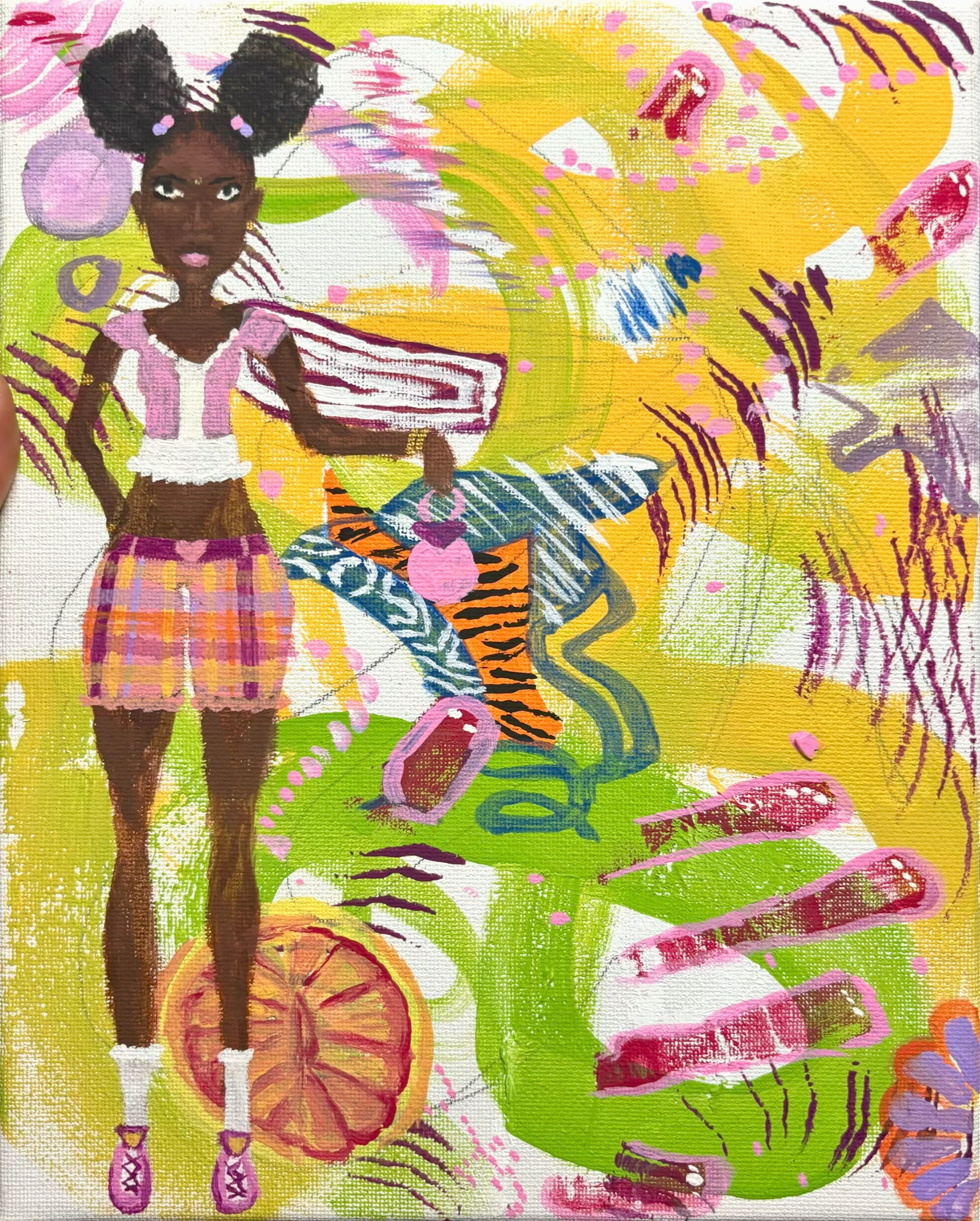 Girlhood from the Recesses of my Mind ❀ 2025

Acrylic on canvas