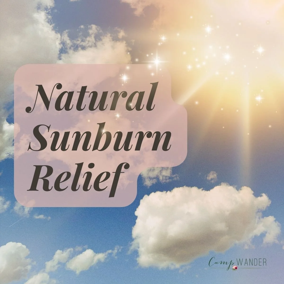 Natural Sunburn Relief: Summer Skin Care the Natural Way