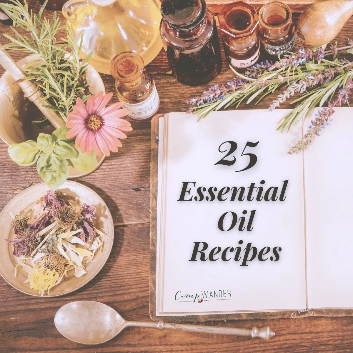 25 Essential Oil Recipes             To Write Down