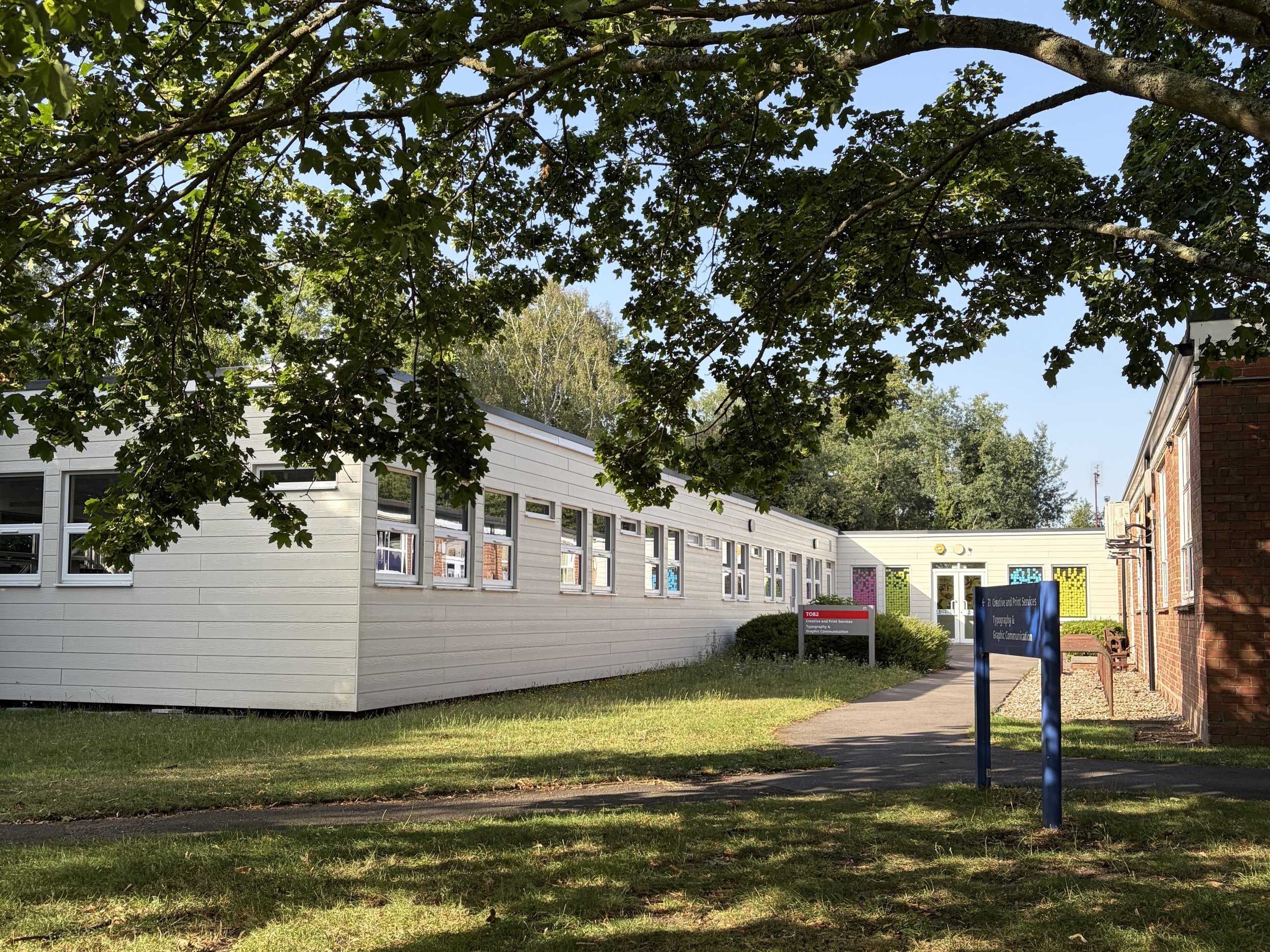 Image of the department of Typography and Graphic Communication at the University of Reading, UK