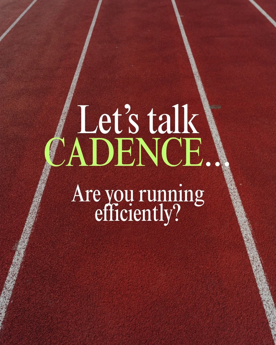 Cadence!! A true secret weapon for us runners. Most runners fall somewhere between 160&ndash;180 SPM, depending on pace, height, and stride. The key is to find a rhythm that feels smooth, efficient, and low stress for your body.

On your next run, no