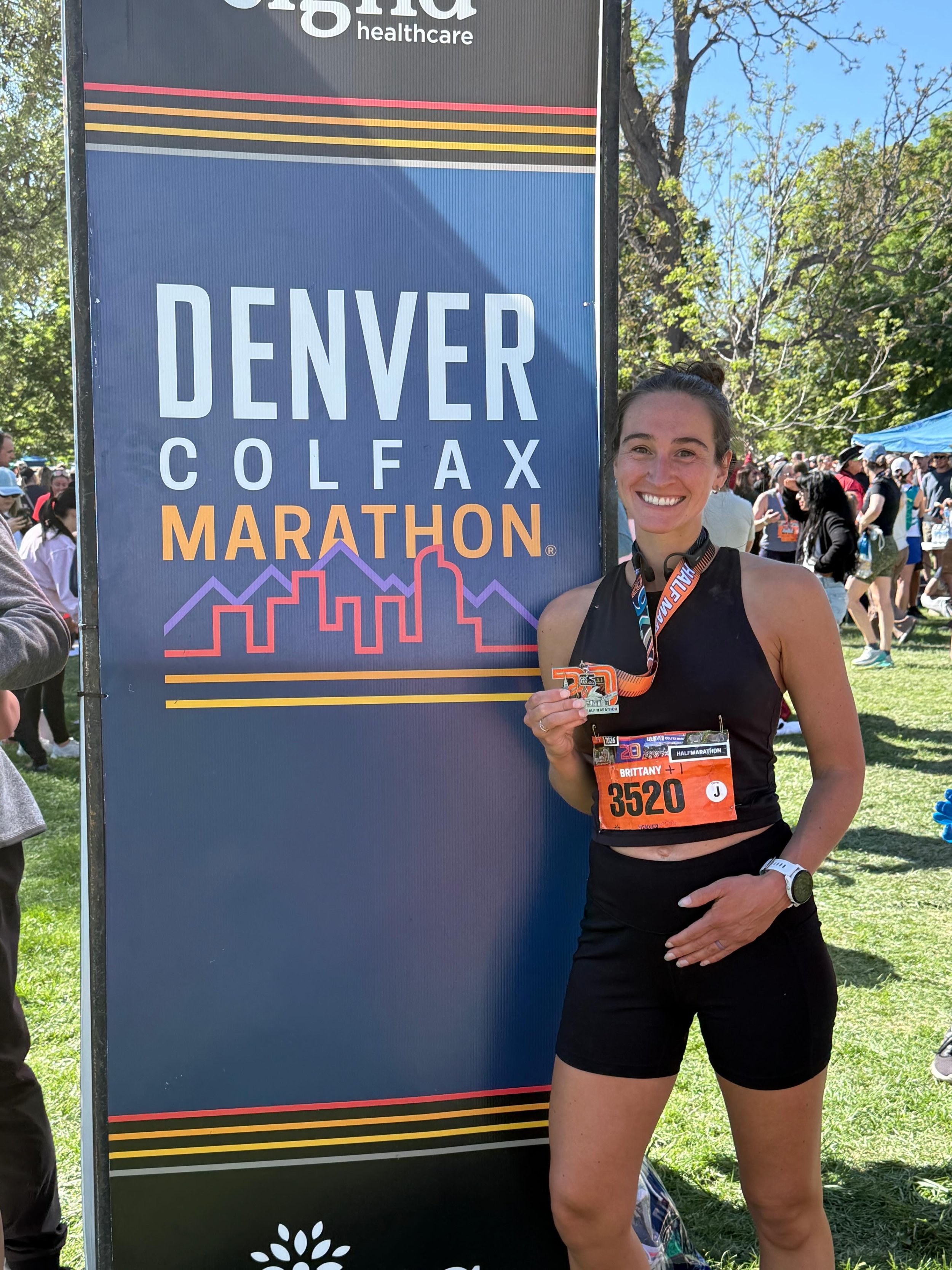If you told me back in February, in the depths of the first trimester, that I&rsquo;d be running a half marathon in May at an 8:27 pace while 23 weeks preggo, I would&rsquo;ve laughed, cried, and asked you to bring me another bagel while I stayed in 