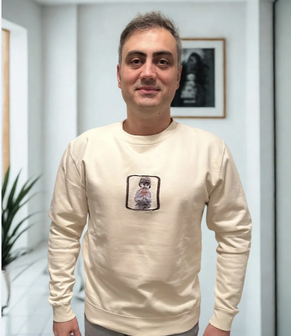 Custom Embroidered Family Portrait Sweatshirt - Unisex