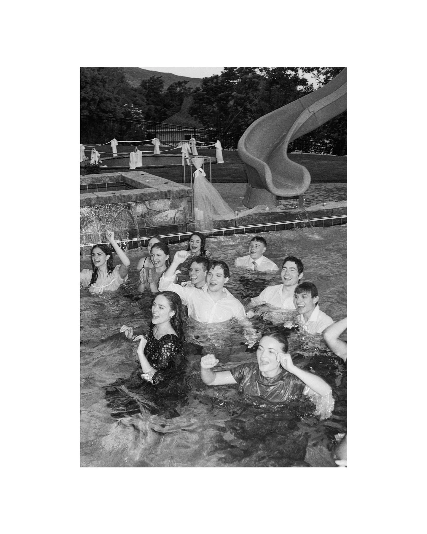 Just a quick dip in the pool on 35 mm