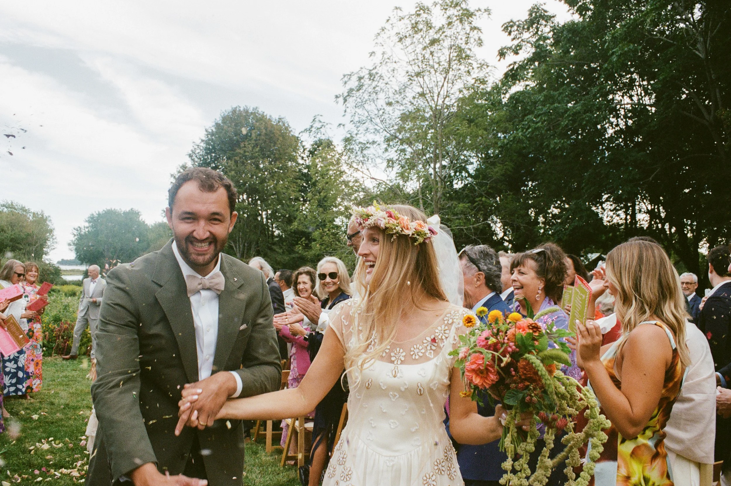 Romantic Rhode Island wedding photography captured on 35mm film, documenting the beauty, emotion, and candid moments of a New England wedding day. Timeless film wedding photography filled with natural light, thoughtful details, and nostalgic imagery 