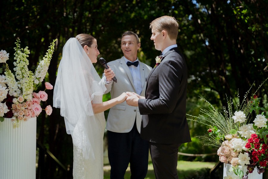 Intimate Alsahwa Estate wedding ceremony for Michaela and Josh