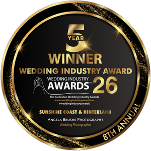 Wedding Industry Award Winner 2026 - Best Wedding Photographer - Sunshine Coast & Hinterland