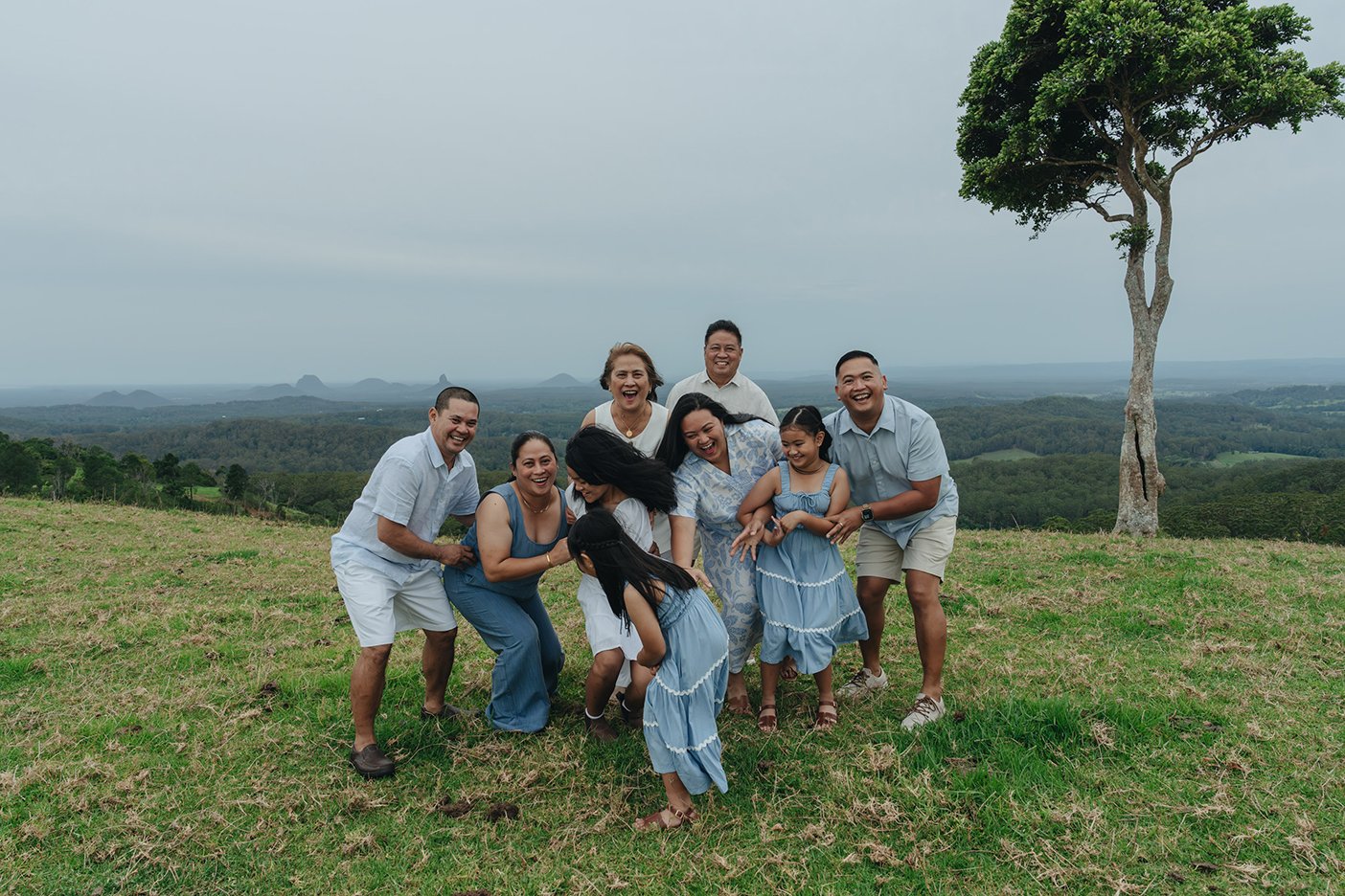 Family photoshoot on the Sunshine Coast Hinterland