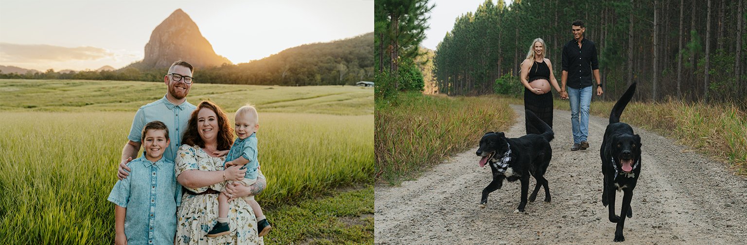 family and maternity photoshoot for portrait packages with Angela Brushe Photography