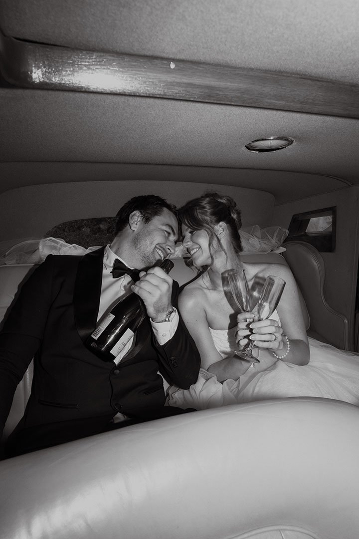Just married as husband and wife