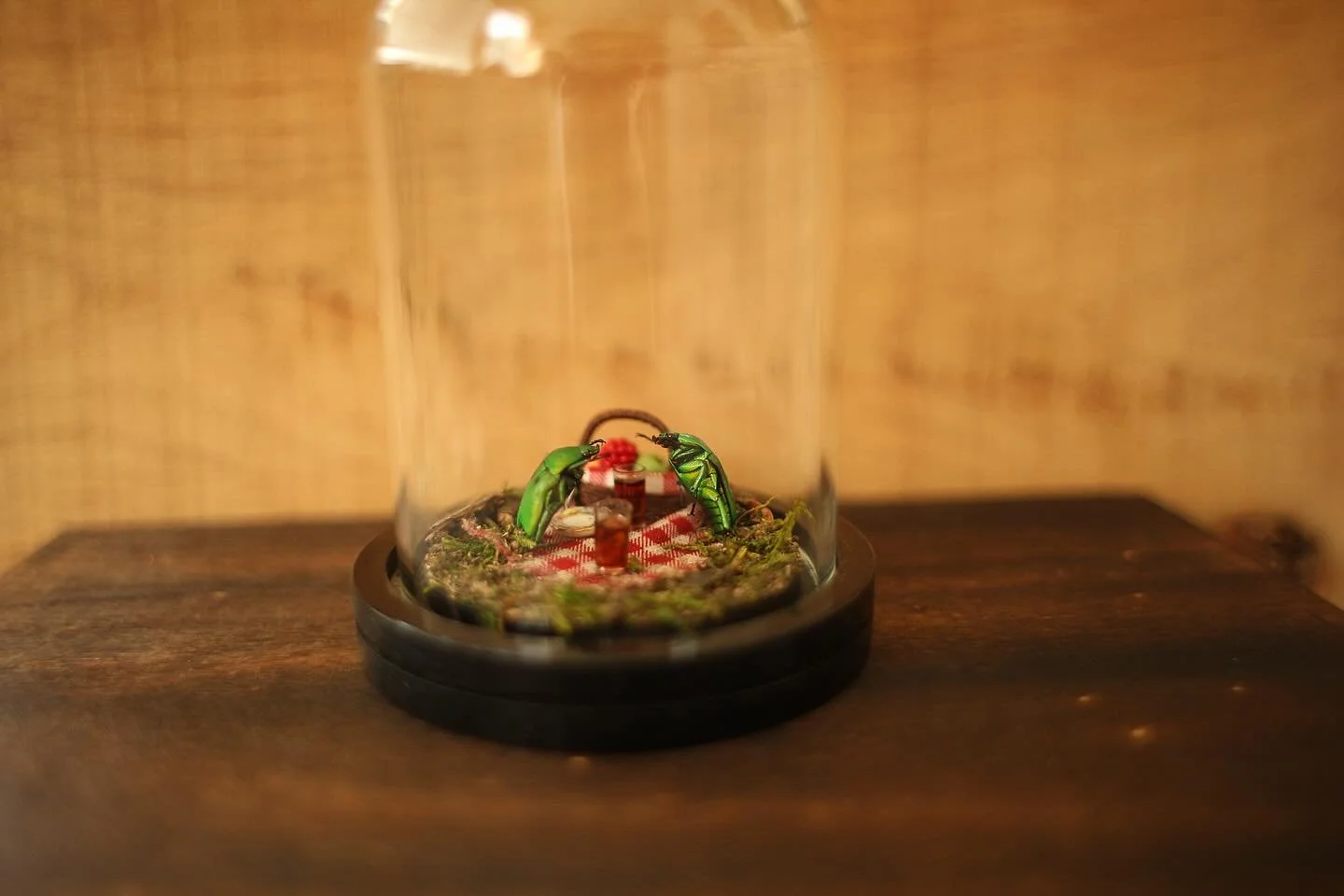 Shoutout to the amazing local artists I met at @the_fruitflea in Durham today!! So many of my favorite dioramas found new homes with lovely people! This picnic date will forever hold a special place in my heart, glad my tiny guys went to good hands ?