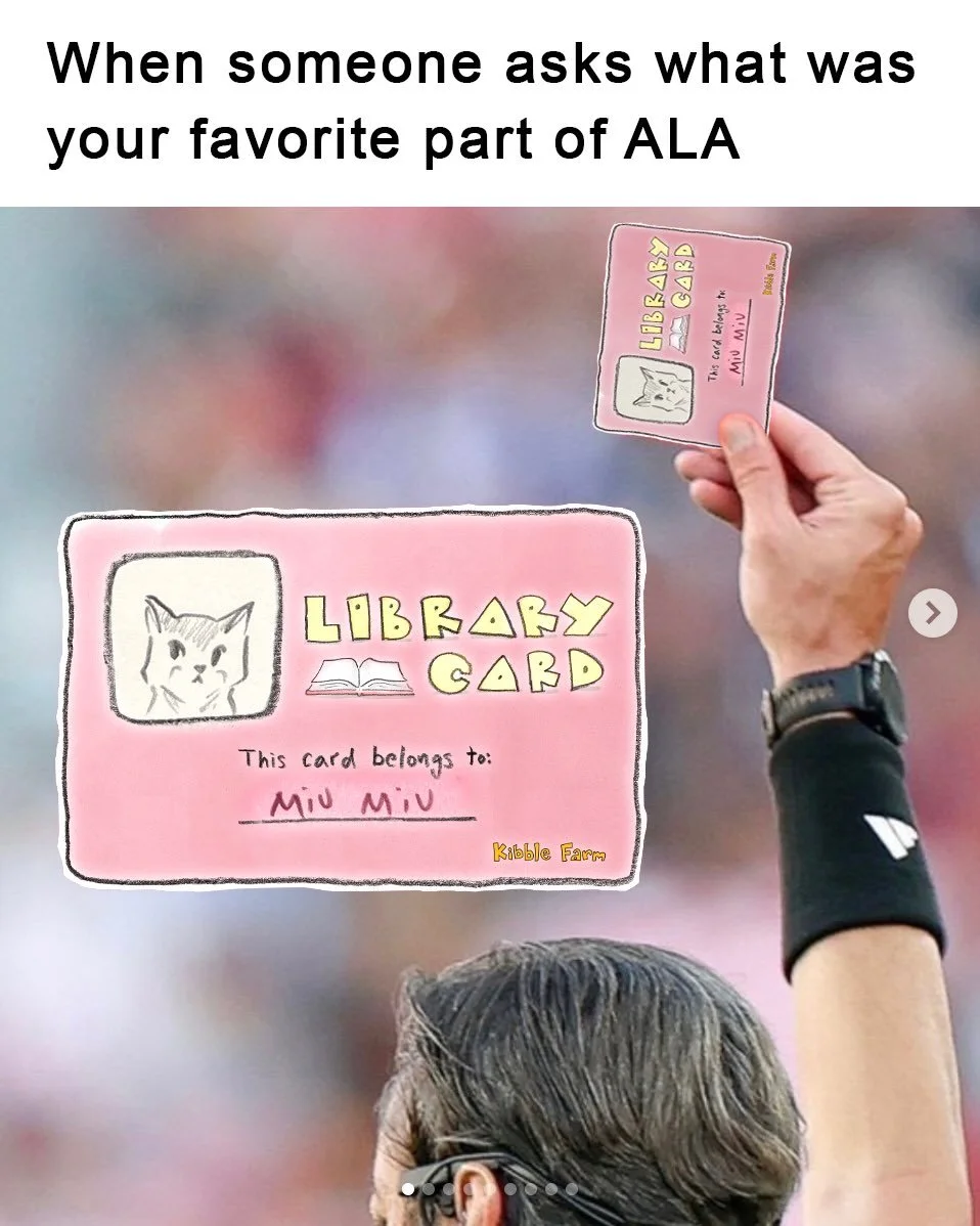 What was your favorite freebie from ALA? Please say it the secret menu item at Kibble Farm? 👉👈🥹

#cats #dogs #alaac26 #bookstagram