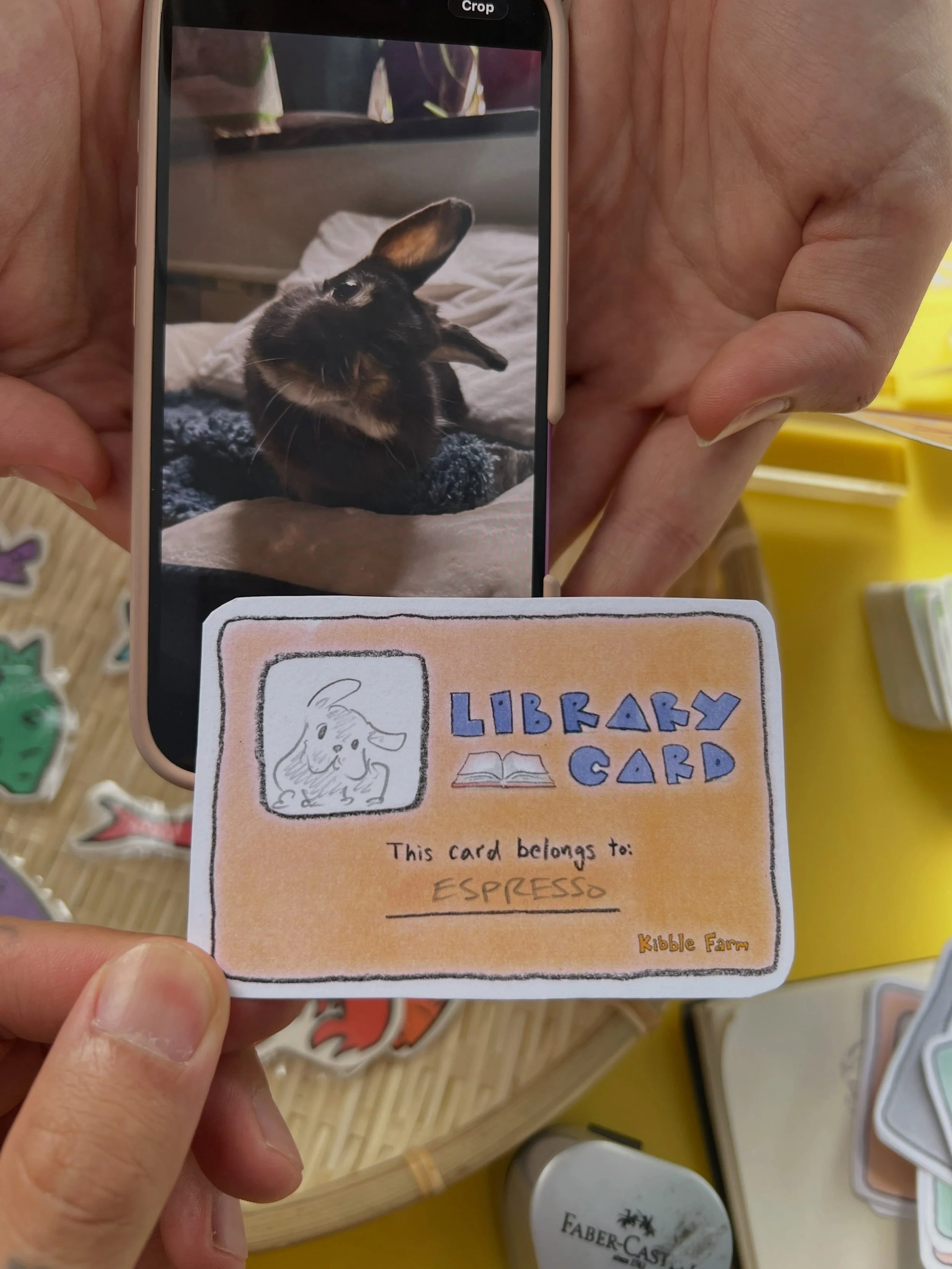 Library cards from yesterday&rsquo;s event at Fort Greene 🌱
#brooklynpopup #theartisansbazaaratfortgreenepark