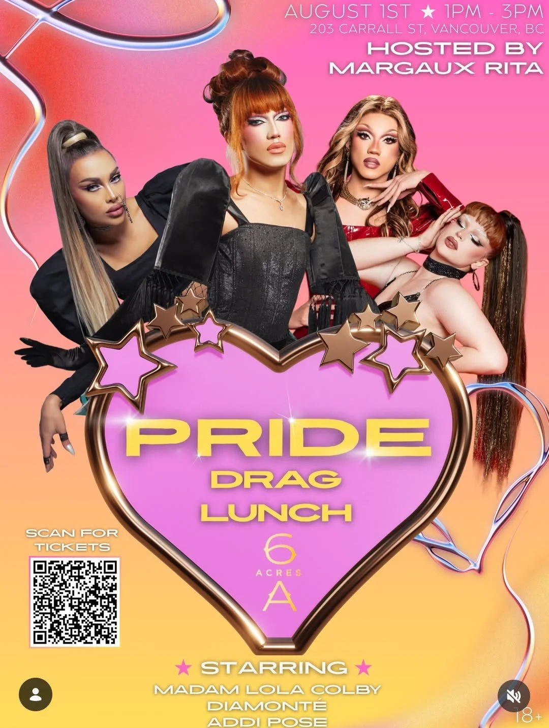 PRIDE DRAG LUNCH