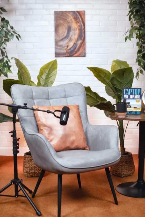 The Executive podcast set at Production Suite CLE – alternate angle