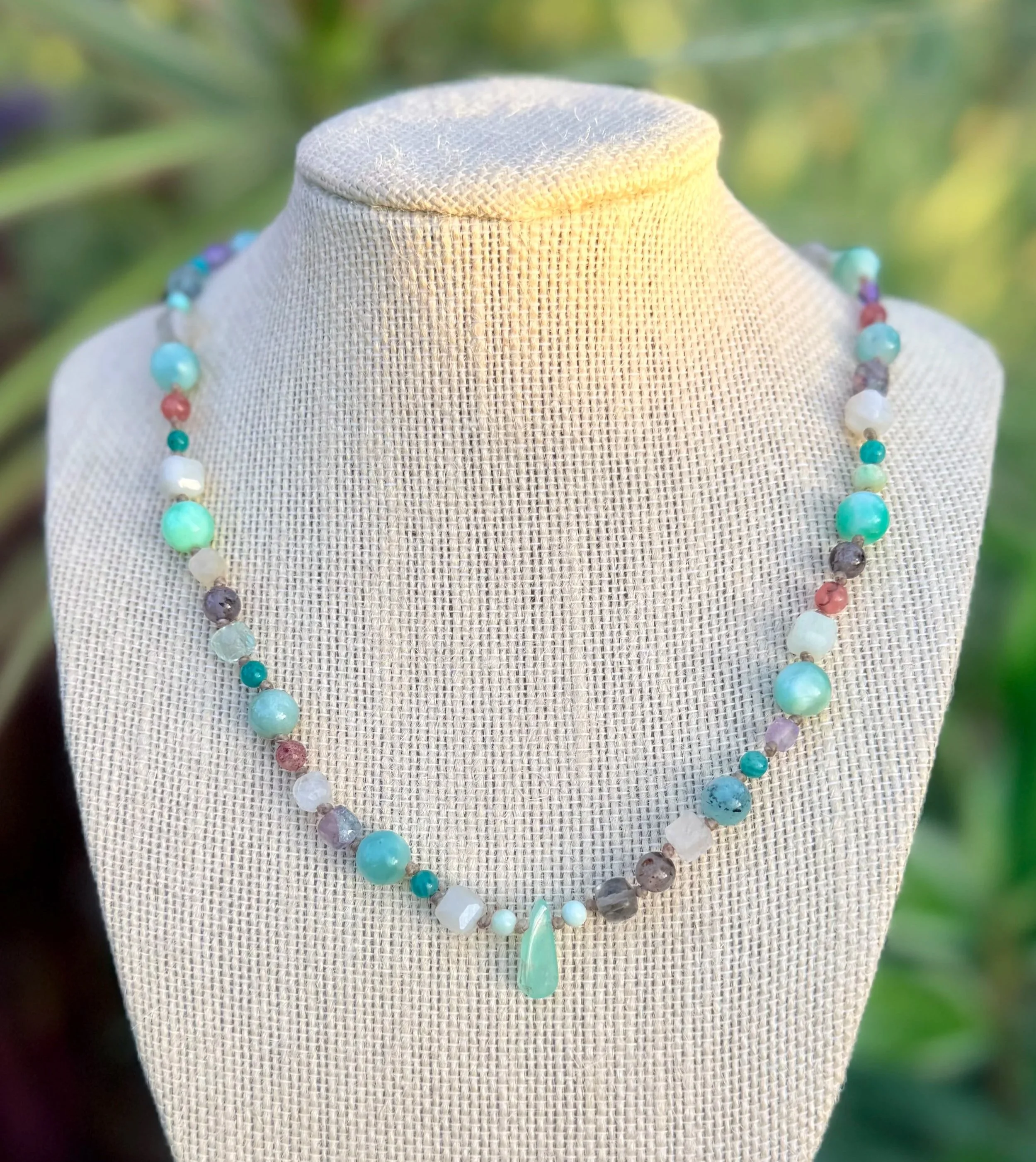 Crystal Bead Necklace (dreamy #2)