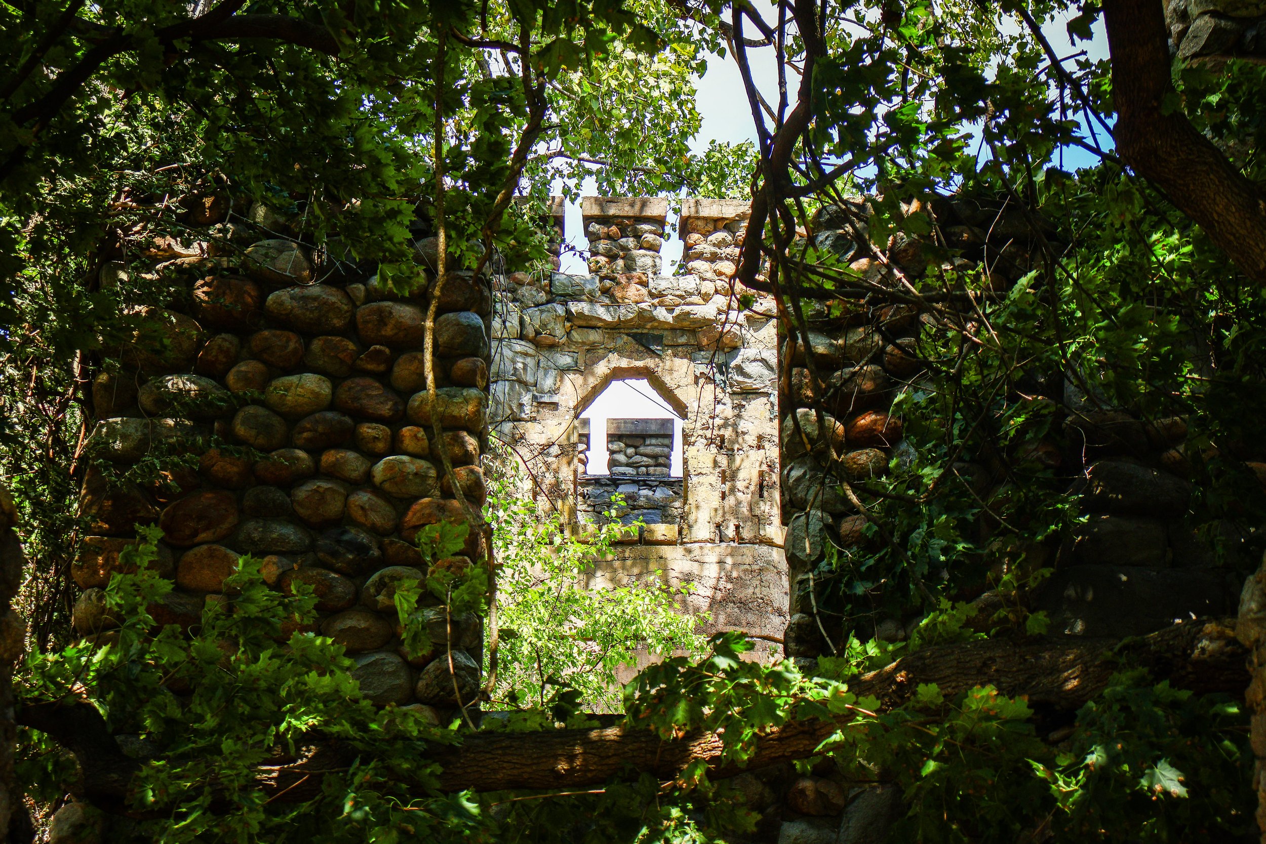Main house looking at the tower