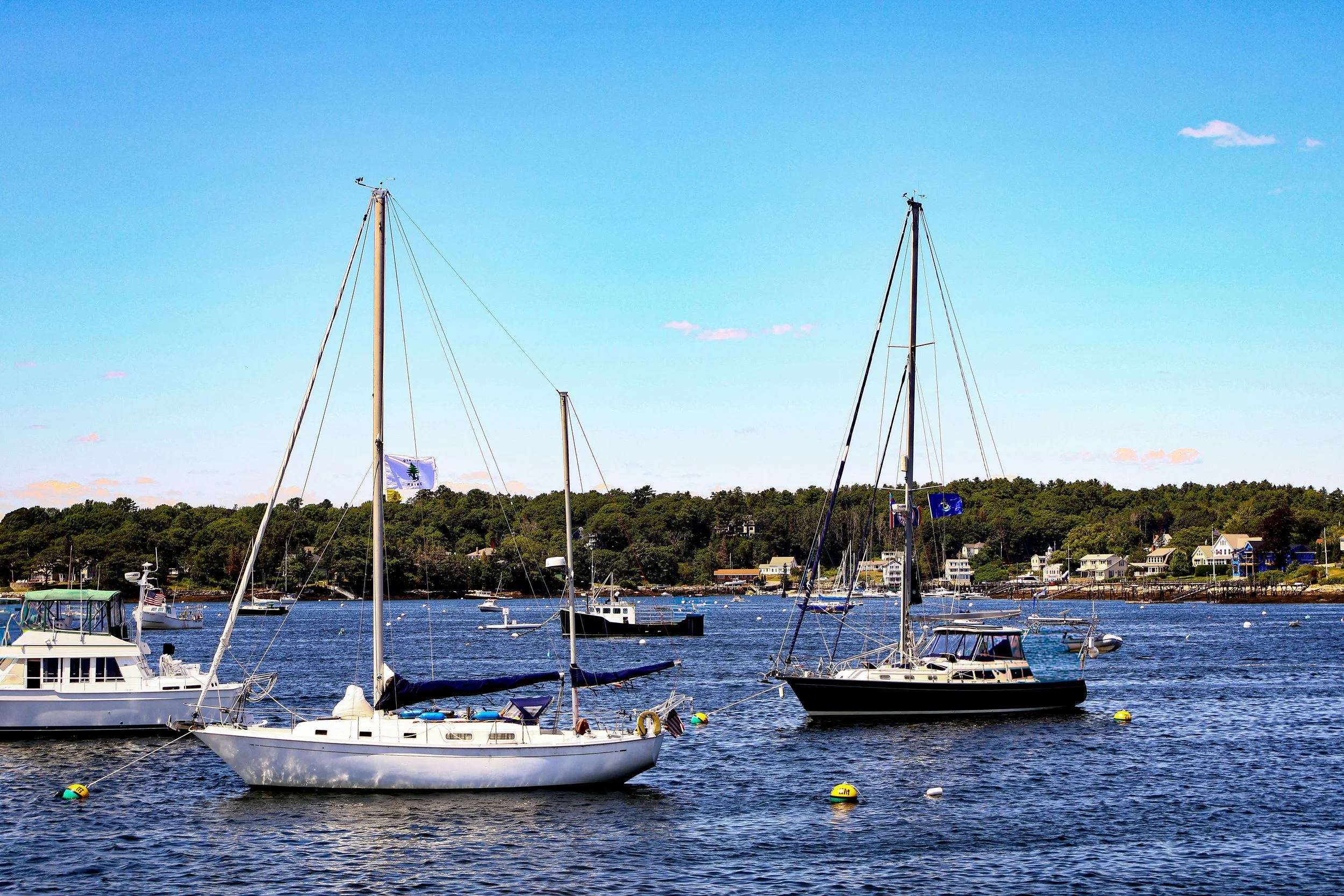 Boats in Boothbay Harbor