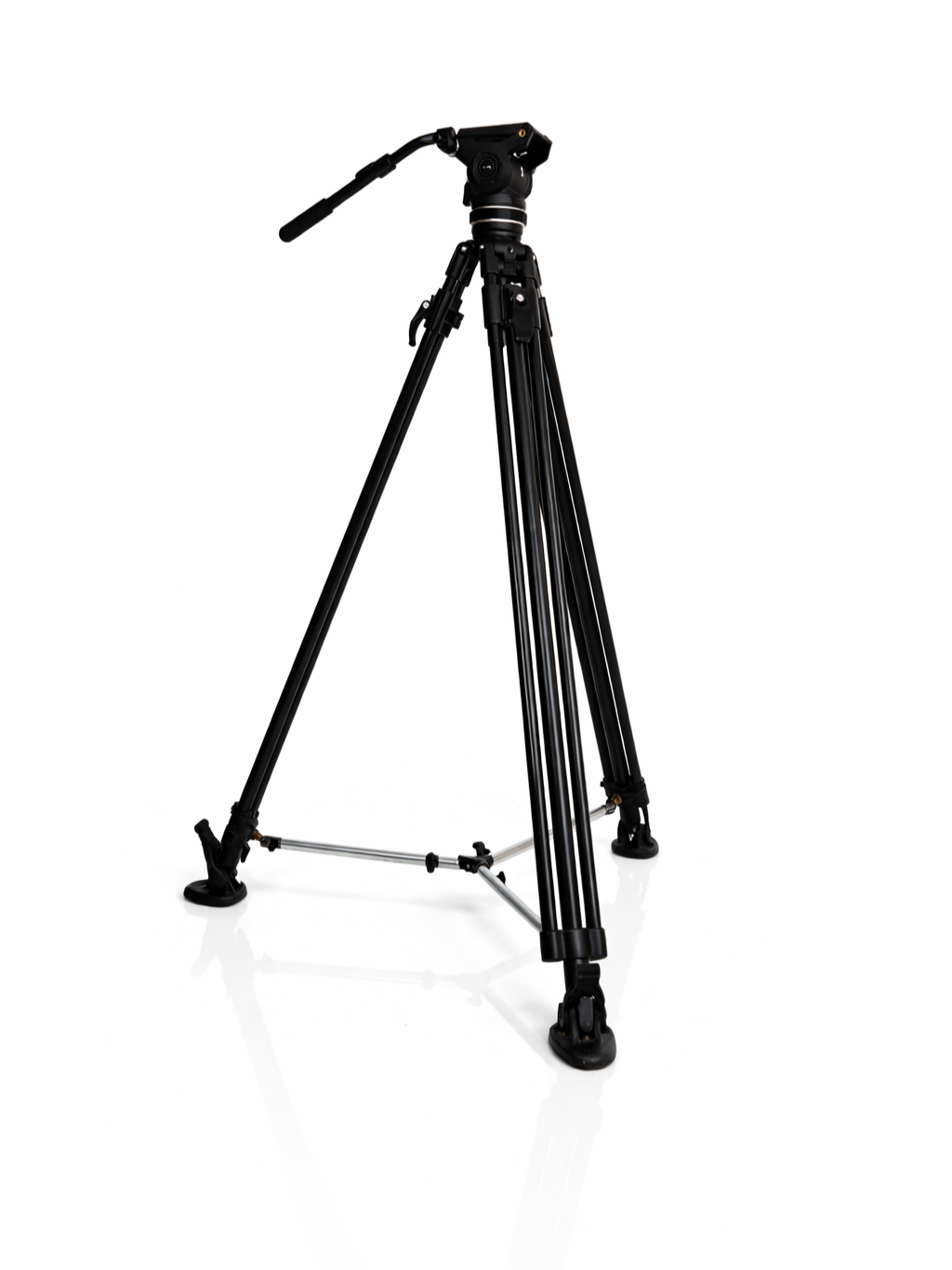 Professional Video Tripod with Fluid Head (Black)