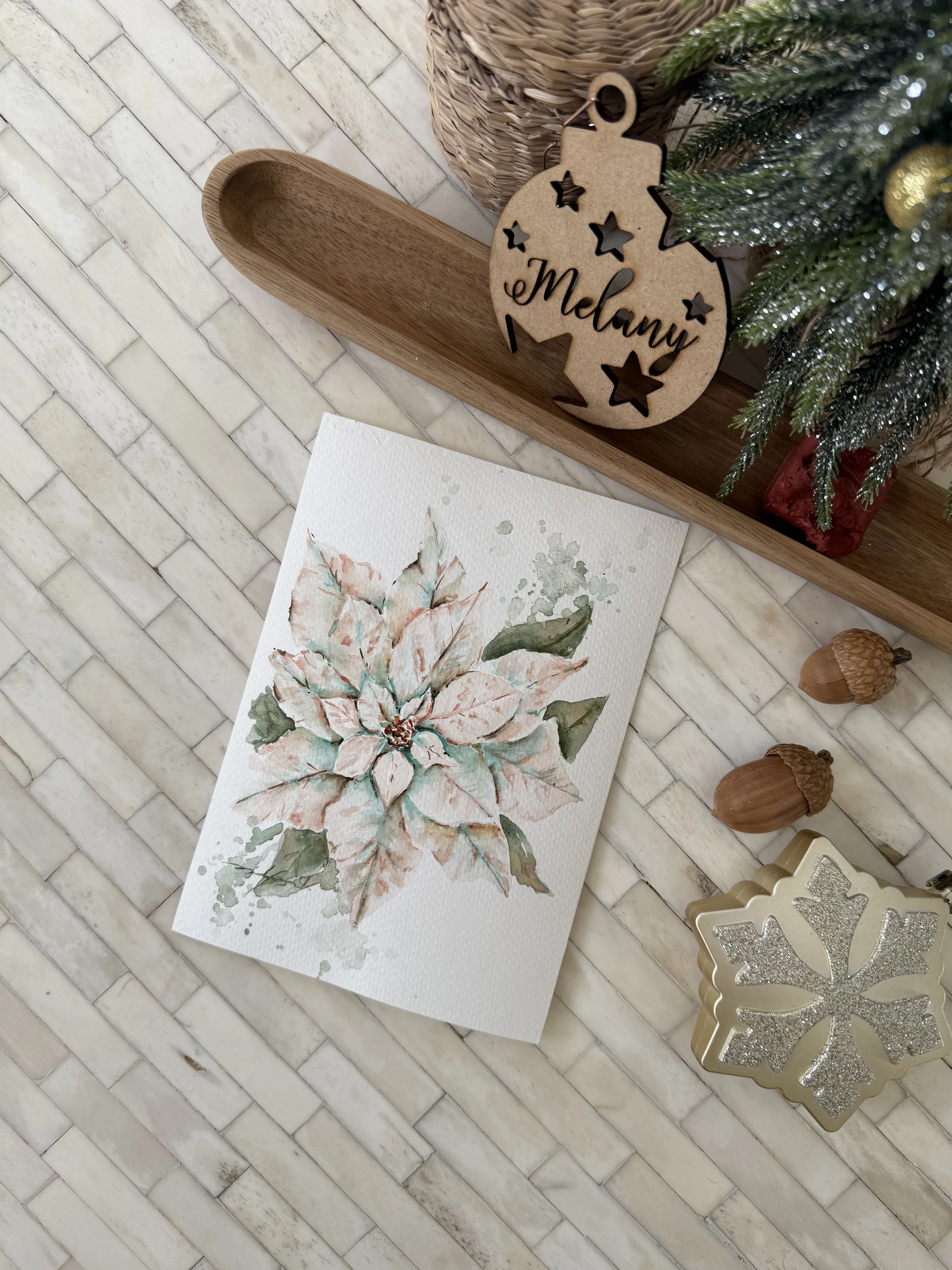 White Vintage Poinsettia