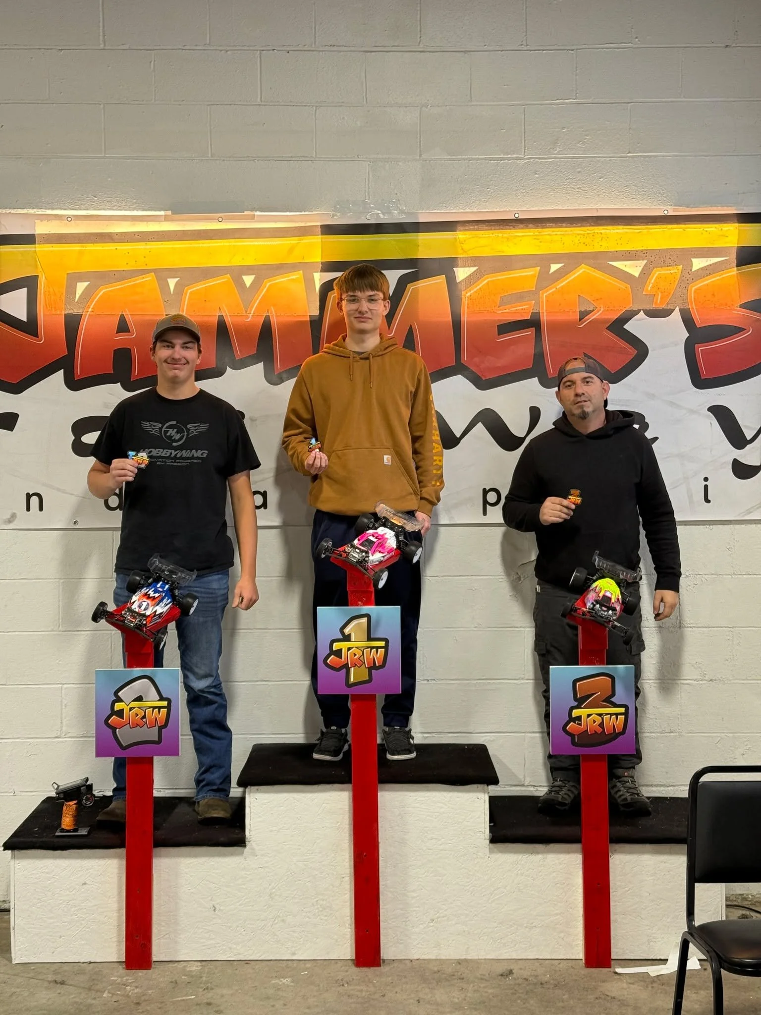 17.5 Blinky A-Main
1) TUCKER MITCHEL
2) DUSTIN FOX
3) GEORGE A
 #rccars #jammersraceway #rccarsofinstagram #rcracing