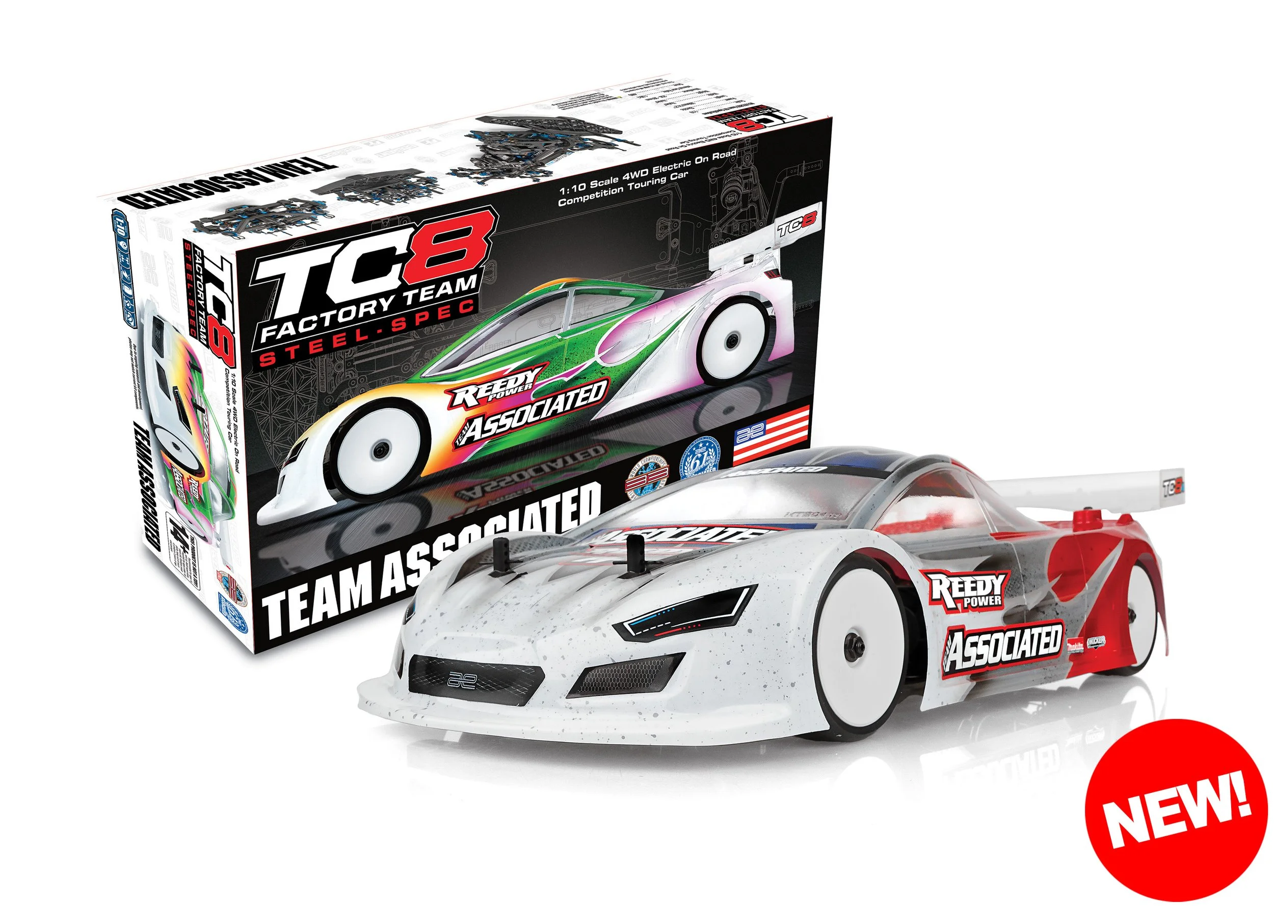 Team Associated RC10 TC8 Steel-Spec Team 1/10 On-Road Touring Car Kit (Steel Chassis)