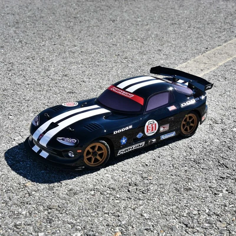 Pro-Line Viper Body for Losi NASCAR - Pre-cut, pre-painted (Black) - PRO368414