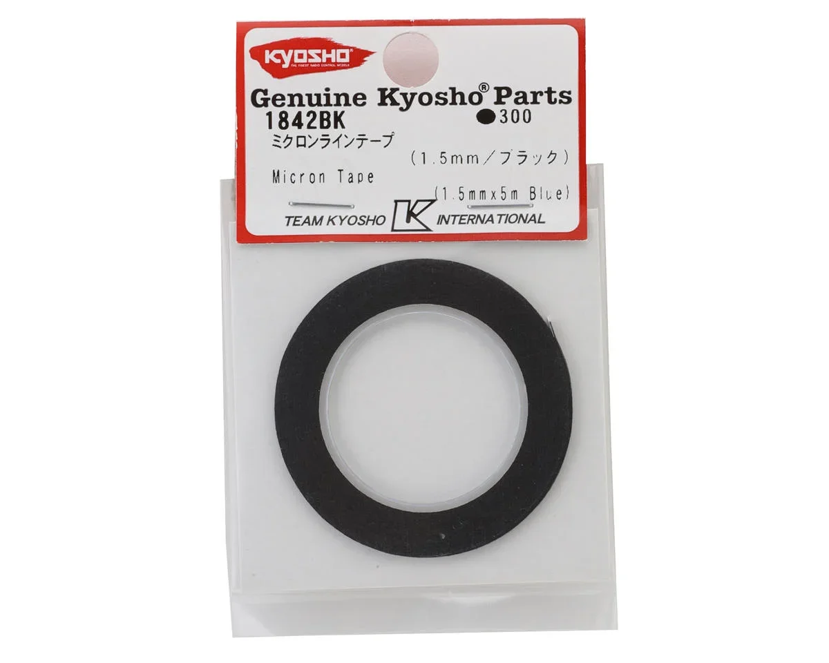 Kyosho 1.5mm Micron Trim Detail Tape (Black) (5m) KYO1842BK