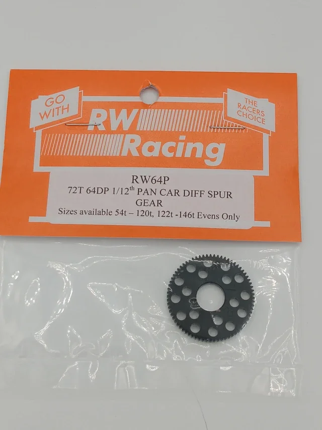 RW Racing 72T 64DP 1/12th Pan Car Diff Spur