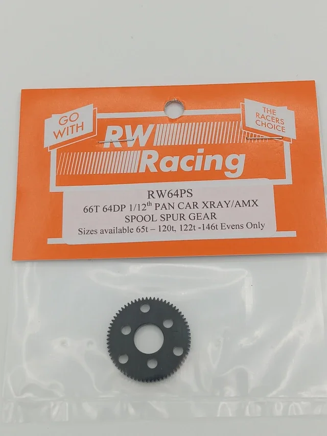 RW Racing 66T 64DP 1/12th Pan Car XRAY/AMX Spool Spur