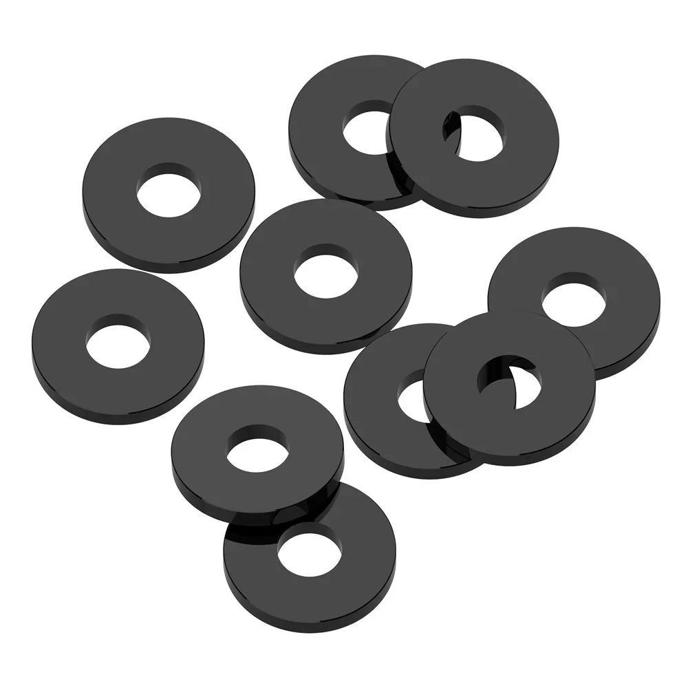 1up Racing Precision Aluminum Shims - 3x8x1mm - Black - 80403