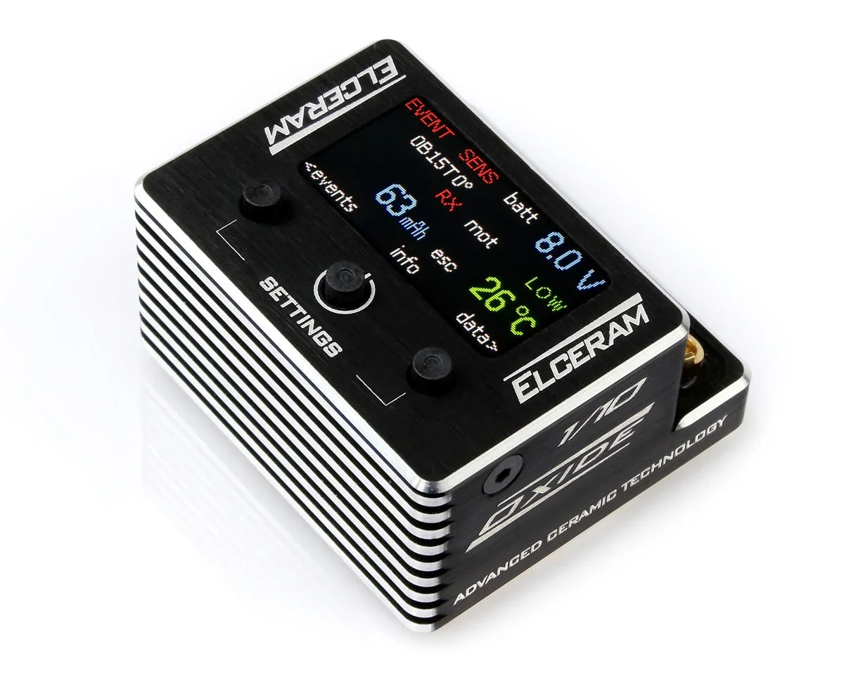 Elceram G2 Oxide 1/10 Brushless ESC w/Color LCD Display ELC021