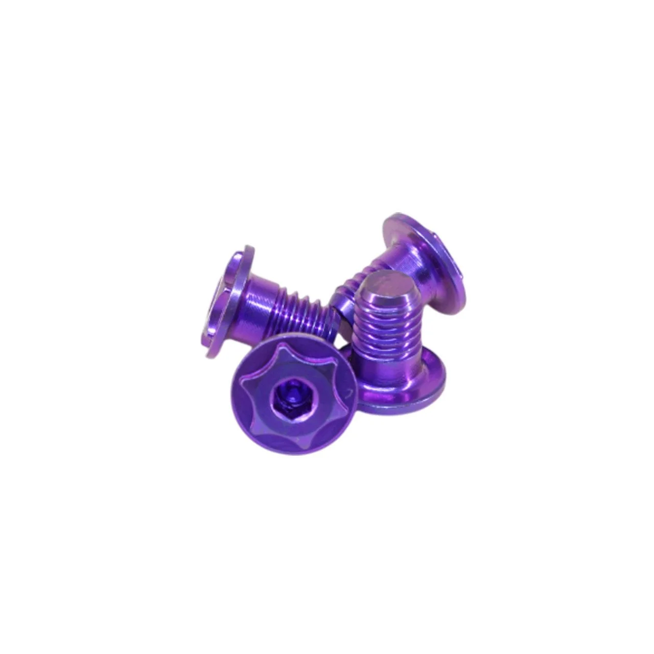 eXcelerate Titanium Low Profile Spur Gear Screws (Purple) (4) - XCE-1700.6