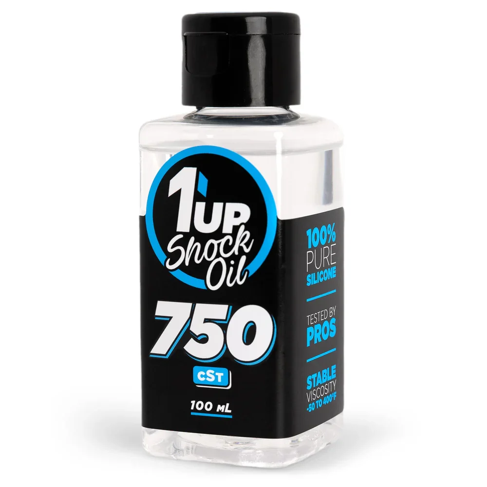 1up Racing Pure Silicone Shock Oil - 750cSt/56.25wt - 100mL - 100750