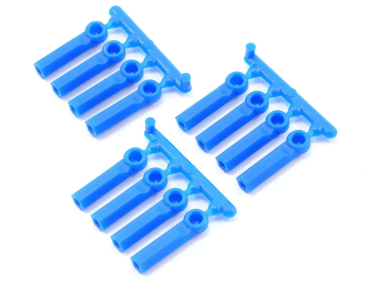 RPM Long Shank 4-40 Rod Ends (Blue) (12) 73395