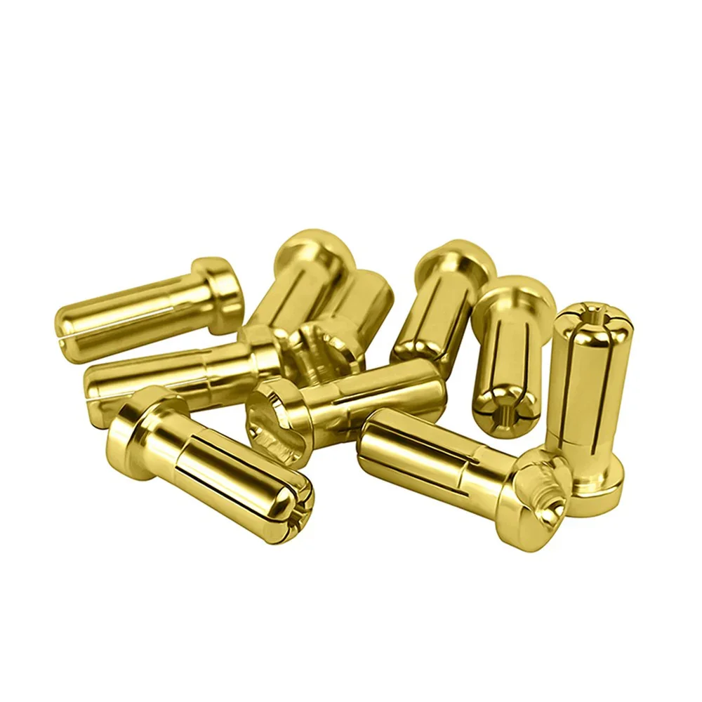 1up Racing LowPro 5mm Bullet Plugs - 10pcs - 190406